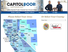 Tablet Screenshot of capitoldoors.com